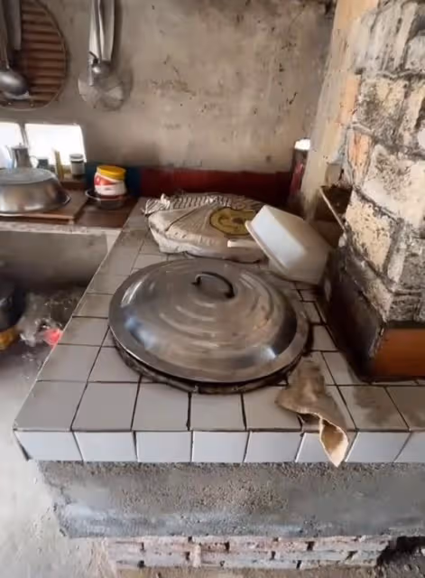 姜萍家的廚房門被踹了,屋內家具被拍,連雞鴨也被網友追著錄像