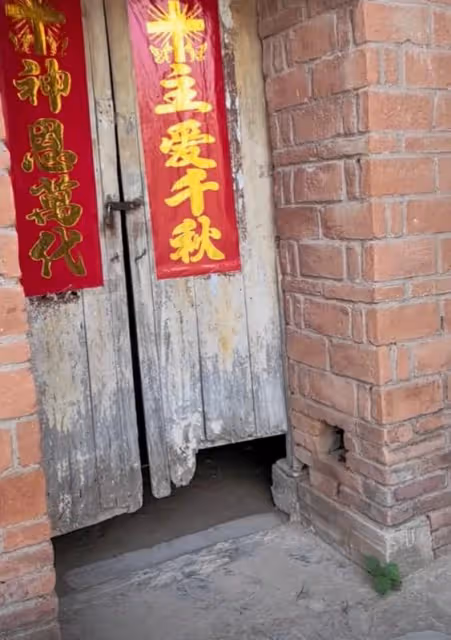 姜萍家的廚房門被踹了,屋內家具被拍,連雞鴨也被網友追著錄像