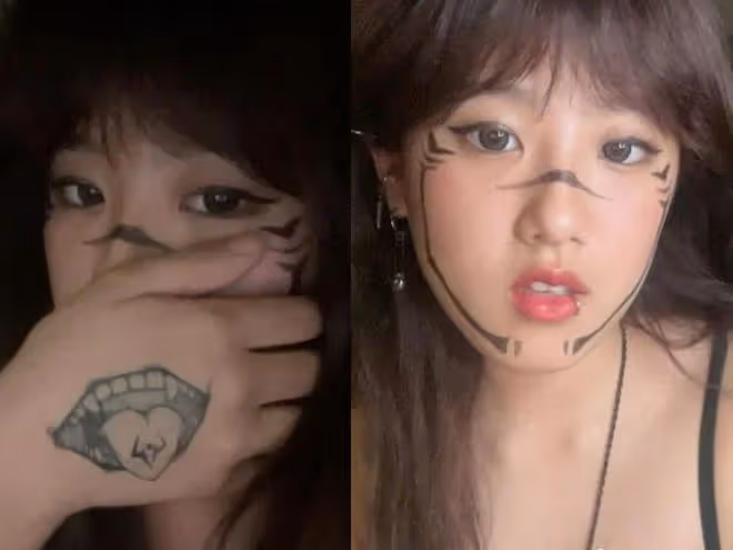 梧桐妹慶祝19歲生日,和父親與繼母在上海慶祝,戴美瞳裝扮搶眼