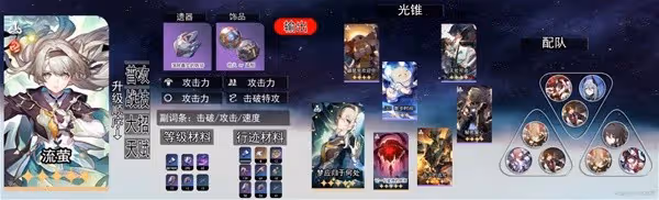 《崩壞:星穹鐵道》流螢光錐遺器搭配推薦