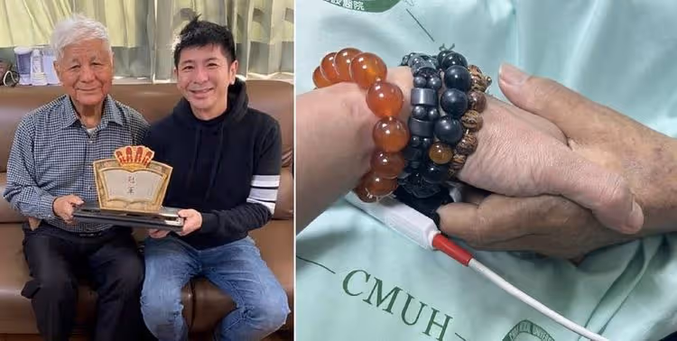 荒山亮悲痛83歲父過世！爸音樂老師傳承好歌喉　握他手病床告別