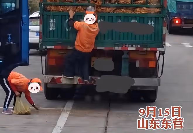 環衛工趁司機休息,偷走一大袋生薑,找到時發現做了一大鍋炒薑片