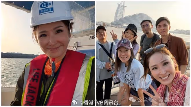 陳貝兒忍受50度熱浪遊聖城！得好心人「拯救」：怕自己頂唔住