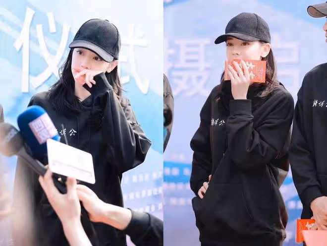 看了迪麗熱巴的生圖才發現，美女都不懼怕懟臉拍，穿搭自然好時髦