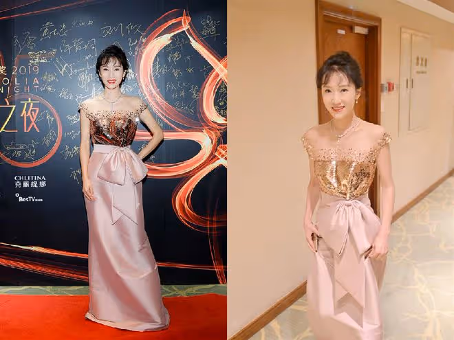 李念這少女氣質不是「裝」出來的，穿上粉裙年輕10歲不止，太美了