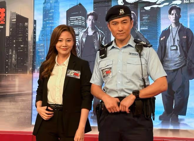又一TVB警匪劇下周播!TVB女星曬合照曝光男友樣貌!曾是同事關係