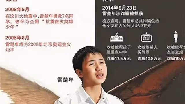回顧:從感動中國的英雄少年,到鋃鐺入獄,雷楚年到底經歷了什麼