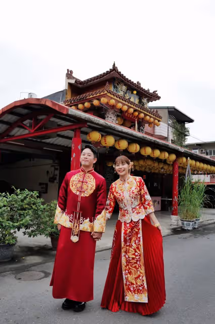 Junior林萱瑜訂婚穿「龍鳳褂」寵妻對話曝！網友：歡迎成宜蘭女婿