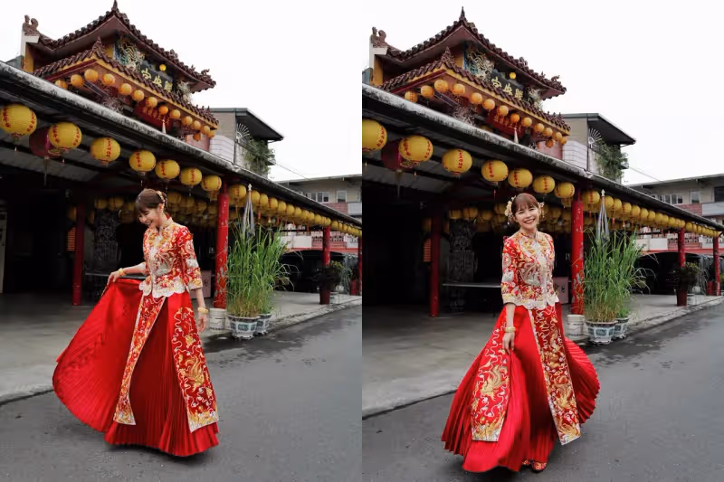 Junior林萱瑜訂婚穿「龍鳳褂」寵妻對話曝！網友：歡迎成宜蘭女婿
