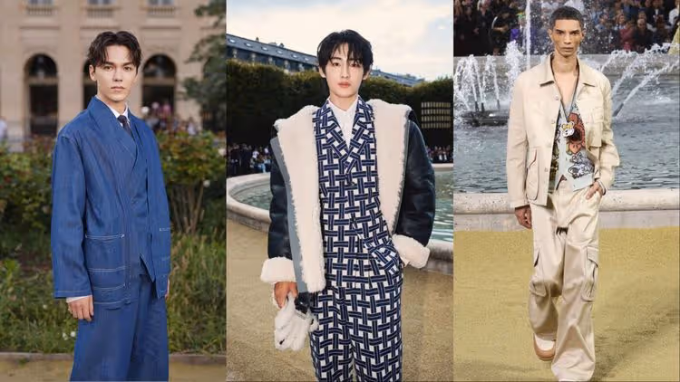 男裝周｜Vernon現身KENZO大秀　和服單寧套裝襯混血帥臉不違和