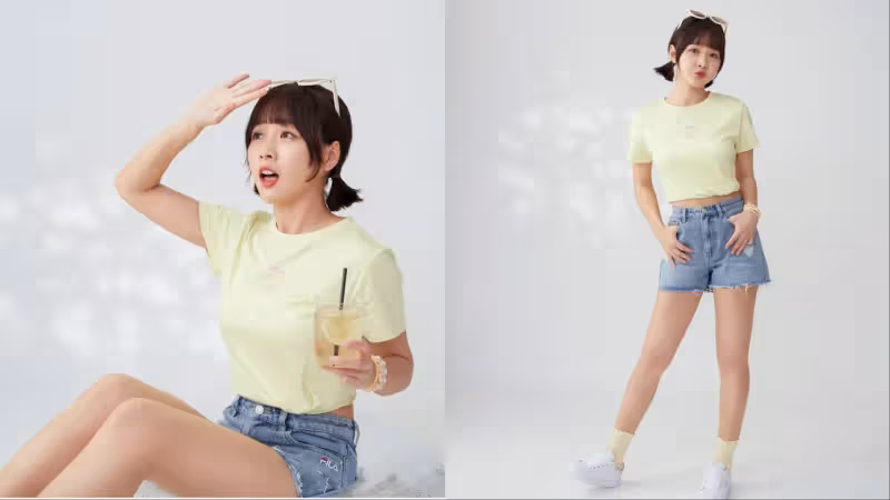 FILA也搭上Balletcore風潮　邀韓素希踩芭蕾運動鞋放送白皙美腿