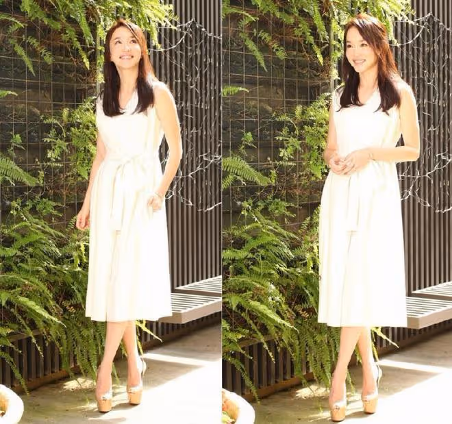 「小龍女」范文芳也老了，生圖下皮膚狀態好真實，但穿搭依舊優雅