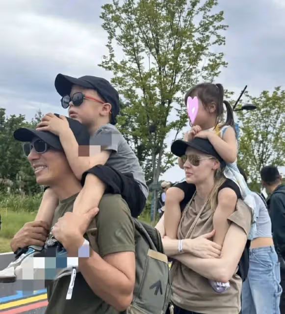 撒貝寧端午全家旅遊！龍鳳胎騎脖子上，嬌妻穿衣樸素白得發光