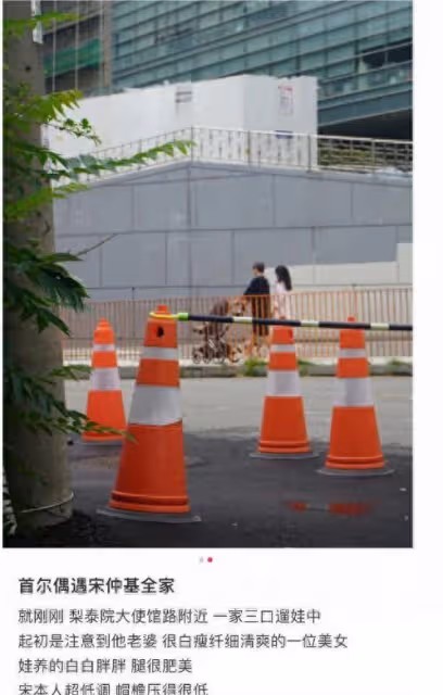 偶遇宋仲基一家四口散步,1歲兒子長相曝光:胖孩子混血感不濃!