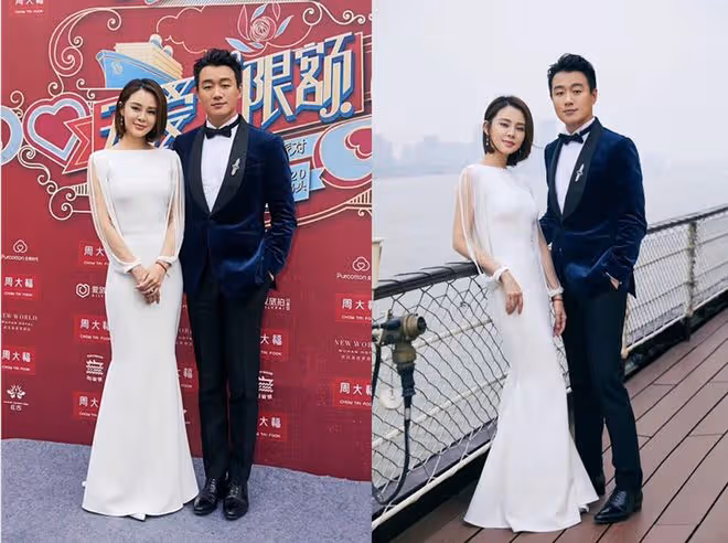 佟大為真是太有福氣了，關悅不僅長得好看身材也挺好，穿白裙真美