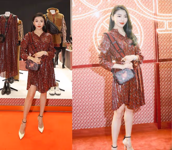 程曉玥離開鄭愷之後過得更精緻了，穿印花裙秒變小女人，真甜美