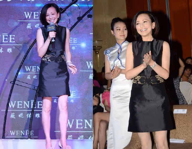 王琳這身材與膚色真讓人羨慕，穿「液體裙」女人味十足，太美了