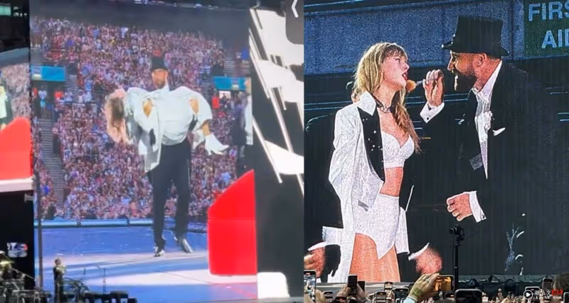Taylor Swift男友上台演小品劇!威廉王子超嗨大跳舞!