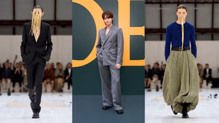 男裝周｜LOEWE男模頭頂長出驚人羽毛　誘李鍾碩體會「克制的激進行為」