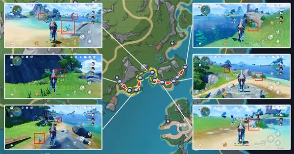 《原神》4.7版海露花採集路線分享