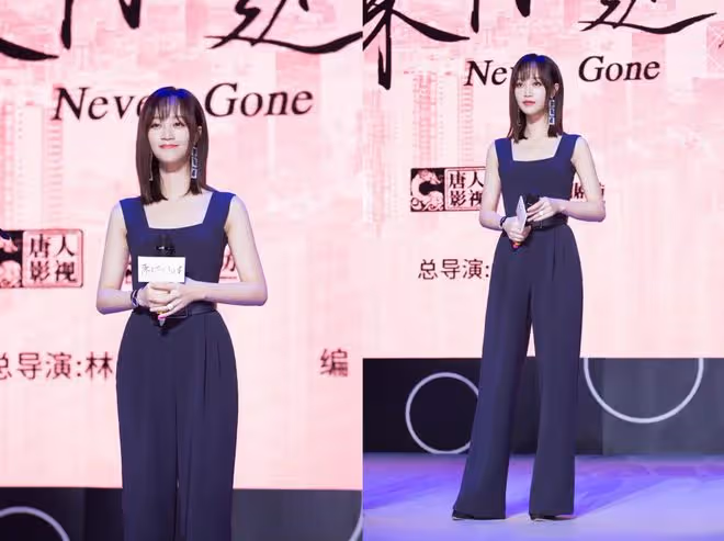 好身材就是要秀出來！藍盈瑩穿蝴蝶弔帶衣顯出「螞蟻腰」，真撩人