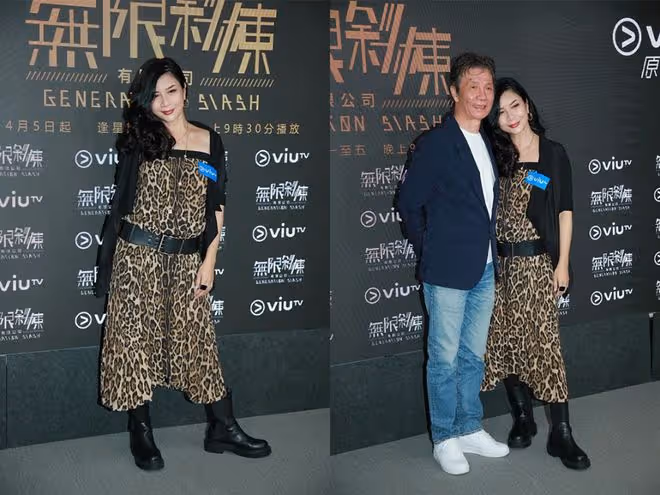 吳家麗真不在意年齡，歲數大了也要穿得花里胡哨，可配濃妝還挺美