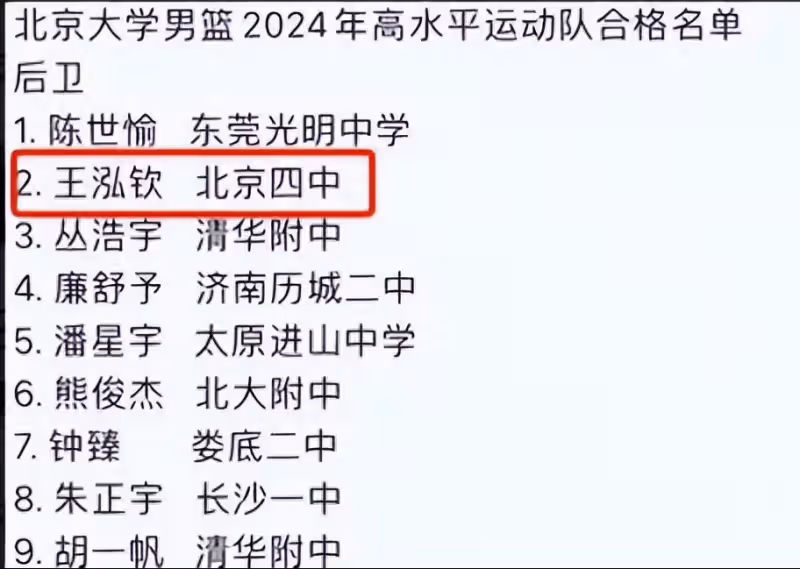 「晴格格」王艷兒子疑似保送北大,原因是籃球特長