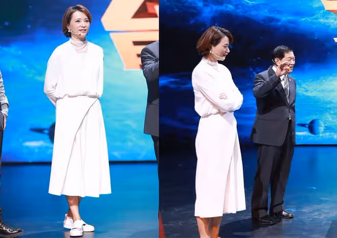 董卿也是歲月不敗美人！穿漸變裙透著溫婉優雅感，47歲狀態真不錯