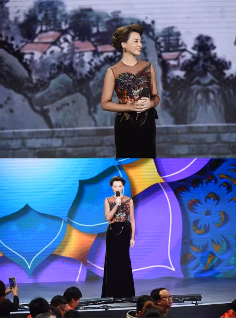 董卿也是歲月不敗美人！穿漸變裙透著溫婉優雅感，47歲狀態真不錯