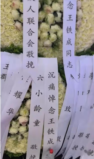 王鐵成追悼會大咖如雲,54歲痴呆兒子需人攙扶,輓聯令人淚灑當場