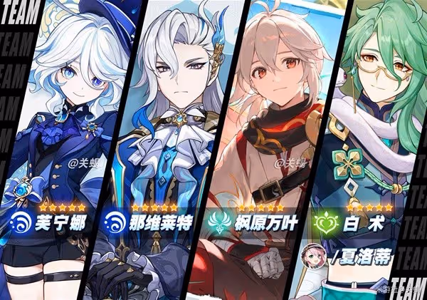 《原神》4.7芙寧娜出裝配隊與突破材料獲取