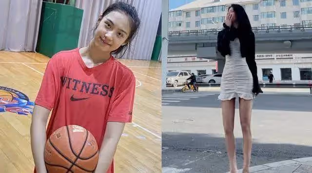 190CM女籃第一美女曬美照，顏值高身材傲人，網友：比李夢還漂亮