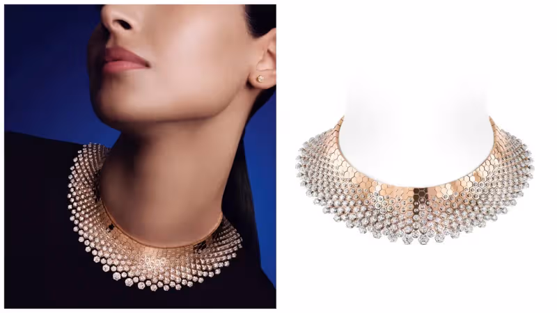 CHAUMET Bee My Love新有高級萌　超費工蜂巢圍兜項鍊秀工藝