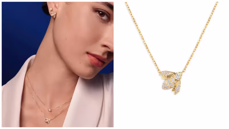 CHAUMET Bee My Love新有高級萌　超費工蜂巢圍兜項鍊秀工藝