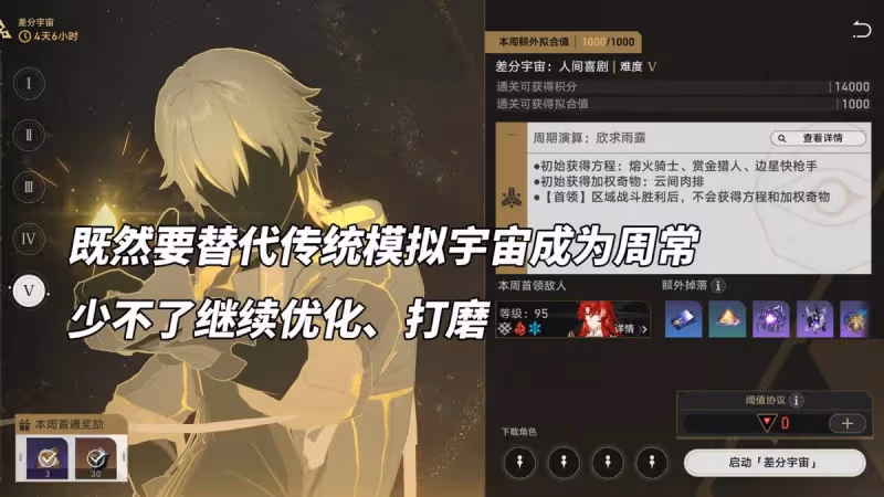 崩鐵：刪除砂金削弱浮煙，差分宇宙首次調整，優化還挺快