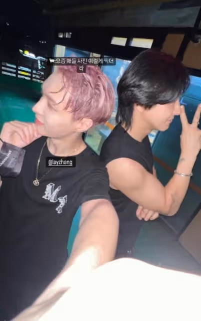 EXO團魂滿滿！金珉錫朴燦烈都去支持張藝興啦！同框下班照太久違