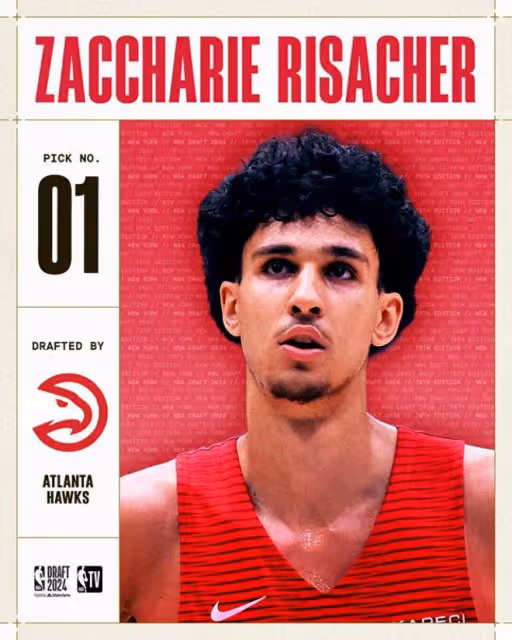 NBA選秀大會首輪：里薩謝狀元，周志豪第9順位，布朗尼未選中