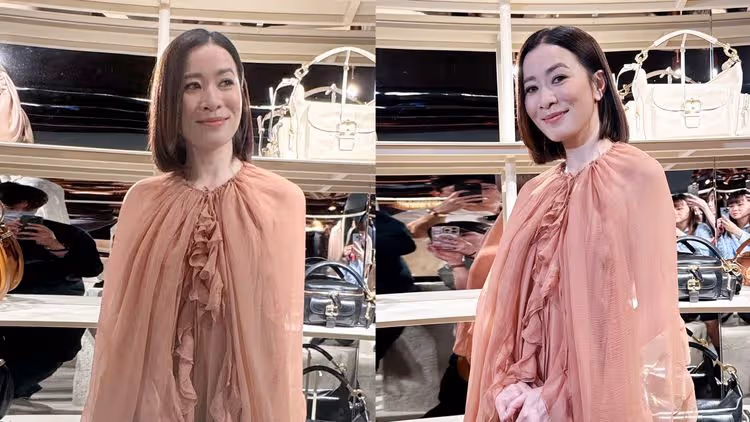 香港直擊｜佘詩曼套Chloé雪紡裙「超接地氣」　懷念台灣鹹酥雞想到吞口水