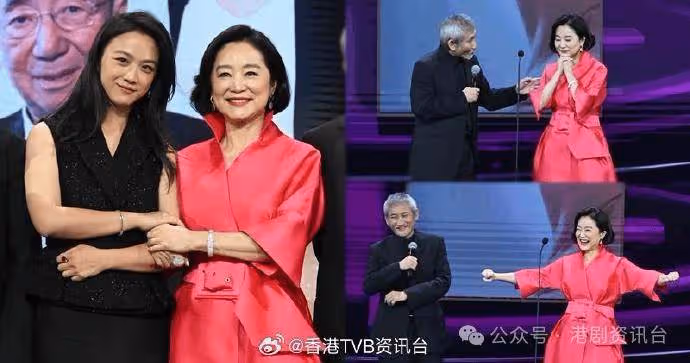 湯唯全黑晚裝亮相頒獎禮!林青霞徐克搞笑互窒