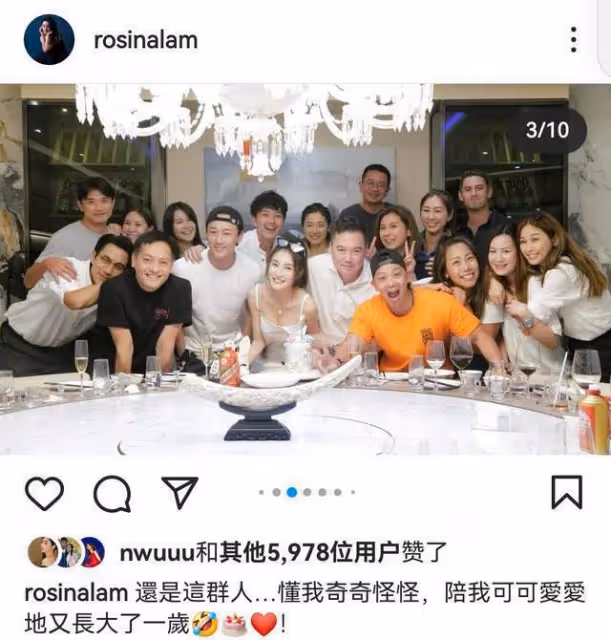 不怕女友吃醋?49歲劉愷威為TVB視後林夏薇慶生,互相依偎太親密