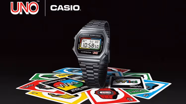 CASIO攜UNO推聯名錶款！　趣味細節暗藏高人氣卡牌元素