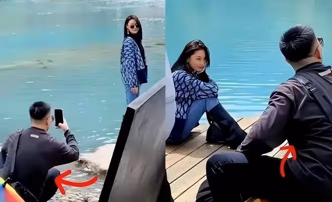 張馨予超絕腰臀比,皮帶勒腰顯身材,風韻猶存,突然好羨慕她老公
