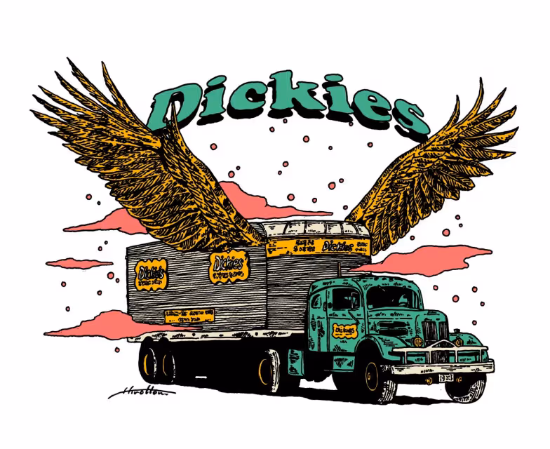 Dickies將T-shirt注入龐克塗鴨　用電鋸、鐵鎚大秀硬派工裝精神