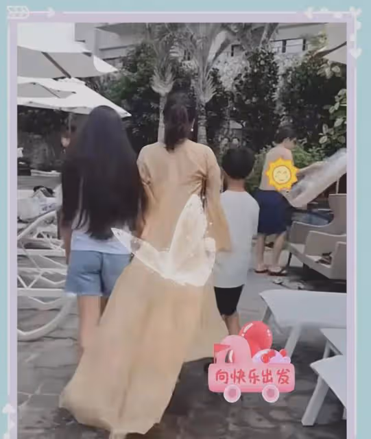 張蘭汪小菲一家沖繩度假,孫子孫女罕見出鏡,網友:小玥兒像大s