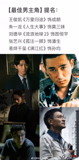 內地百花獎入圍名單曝光!劉德華、王俊凱爭影帝 網嘲:笑話
