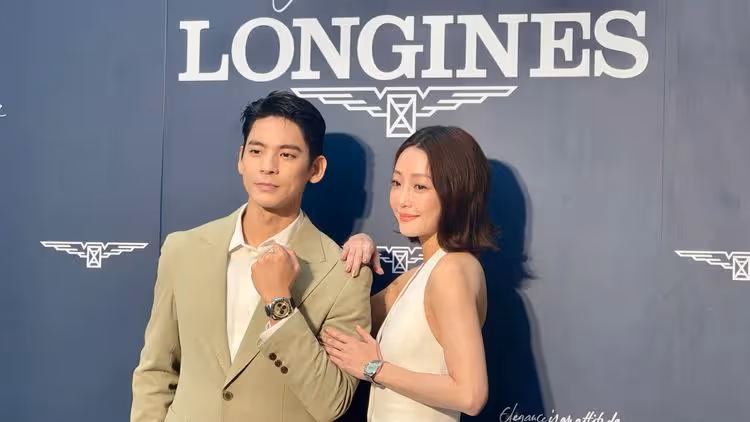 林柏宏、謝欣穎「激情後」合體　西裝搭浪琴表改組「美夢CP」