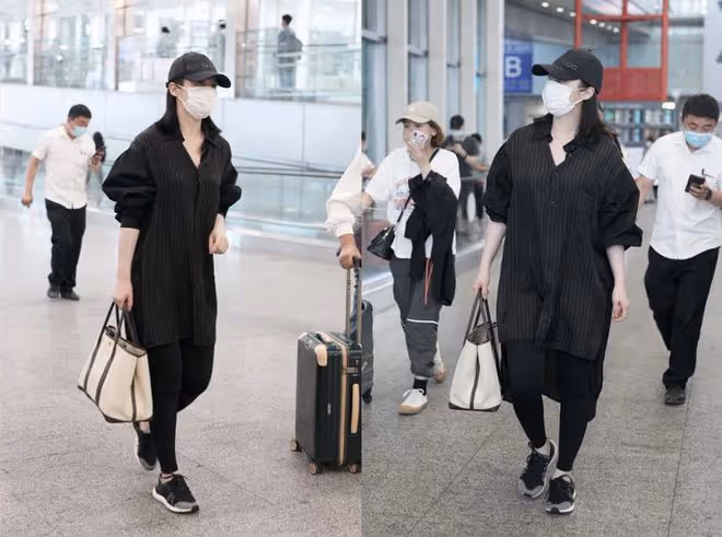 就算蔣勤勤歲數大了氣質也不減，穿搭樸素卻耐看，48歲身材也挺好