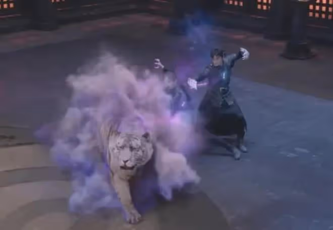斗羅:真人版朱竹清曝光,貓耳髮型加紫色長裙,可惜身材嚴重縮水