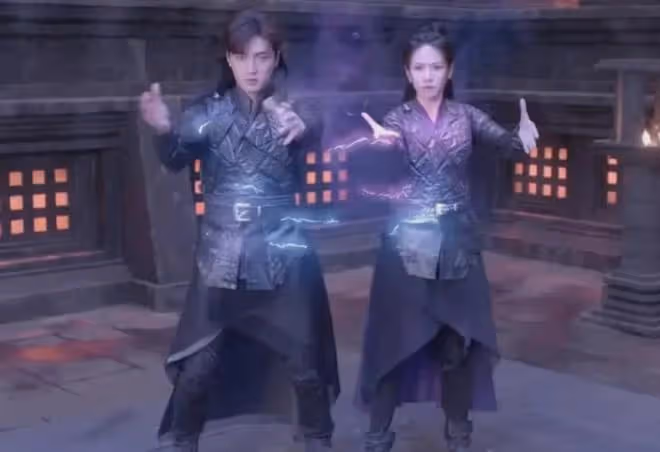 斗羅:真人版朱竹清曝光,貓耳髮型加紫色長裙,可惜身材嚴重縮水