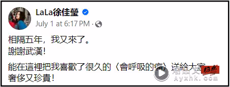 徐佳瑩武漢唱《會呼吸的痛》!網狂喊「太地獄」